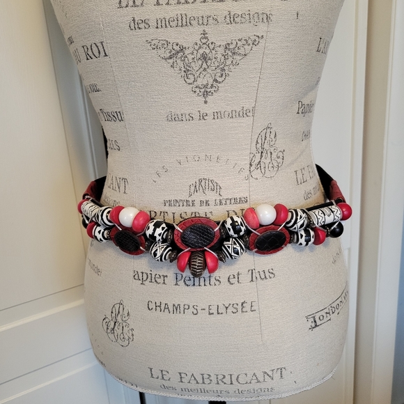 J. Yves-Elliott Accessories - Vintage J. Yves Elliott Beaded Belt